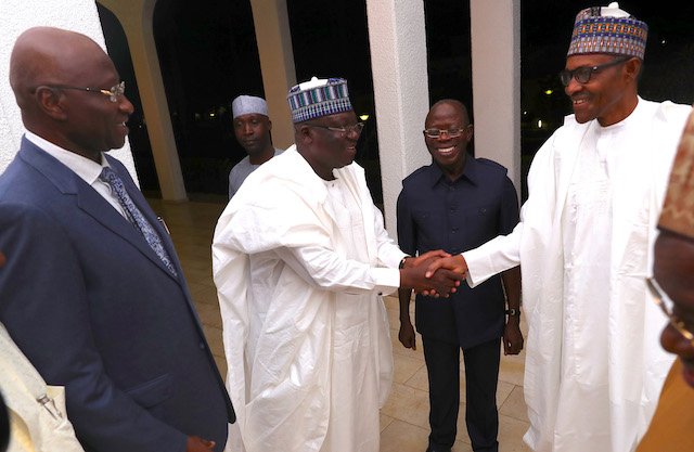 Senate President Ahmed Lawan and President Muhammadu Buhari