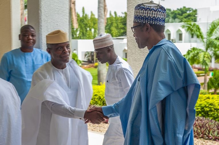 Vice President Yemi Osinbajo and President Muhammadu Buhari