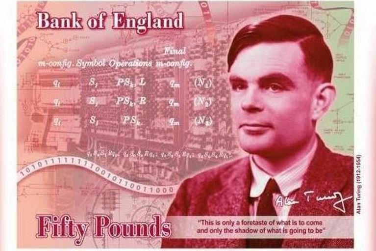 Alan Turing to appear on new £50 note