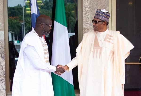 President George Weah of Liberia and President Muhammadu Buhari of Nigeria