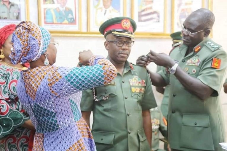 Maj.-Gen. Bulama Biu decorated by Chief of Army Staff, Lt. Gen Tukur Buratai