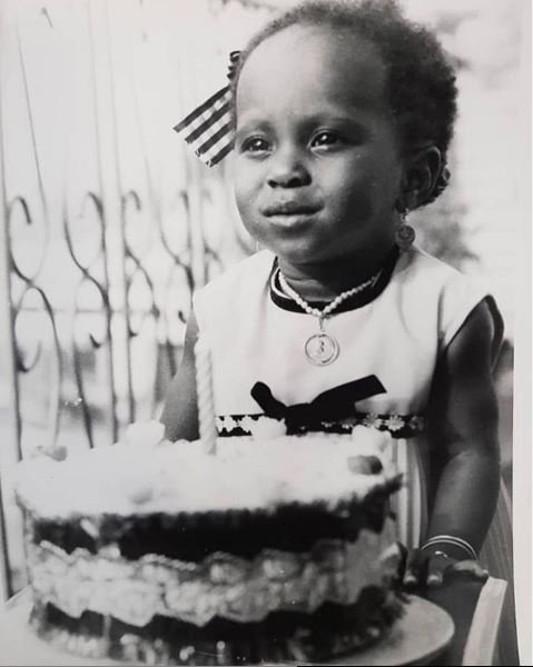 Mrs Dolapo Osinbajo posted a picture of herself when she was one-year old