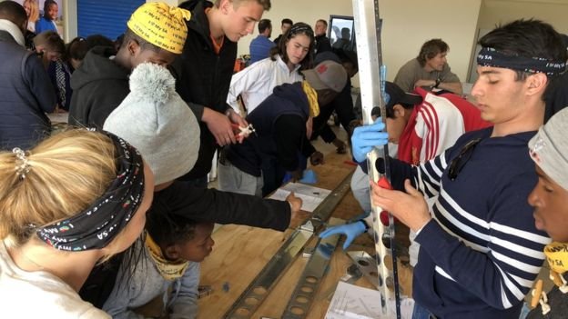 The plane was assembled by a group of 20 students from vastly different backgrounds