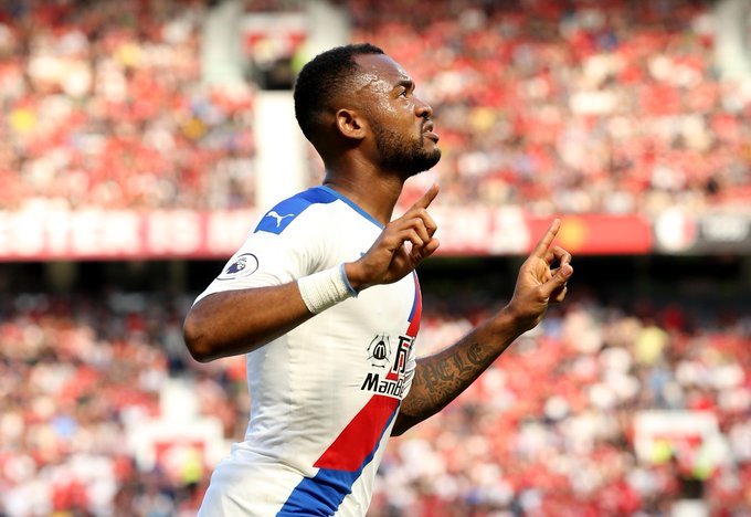 Jordan Ayew scored Crystal Palace's first goal against Manchester United