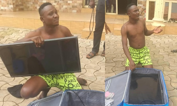 Man in trouble for stealing TV set from a hotel he lodged in