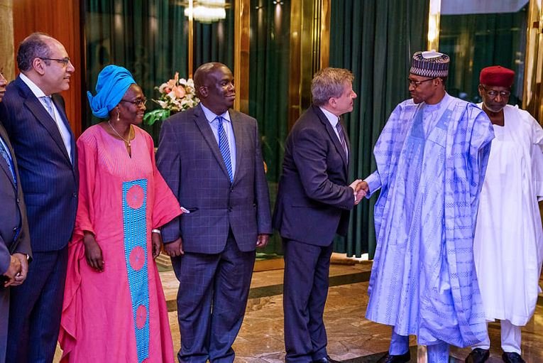 President Buhari receives in audience Mr Guy Ryder DG International Labour Organisation in State House