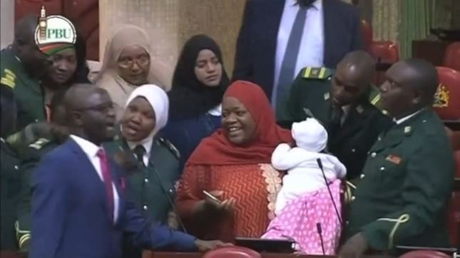 Speaker of Kenyan parliament ordered MP Zuleika Hassan to leave parliament