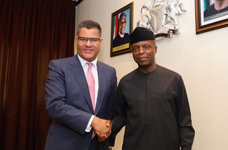 VP Yemi Osinbajo receives UK Secretary of State for International Development, Hon. Alok Sharma