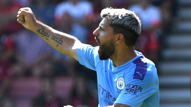 Sergio Aguero on the double as Man city beat Bournemouth