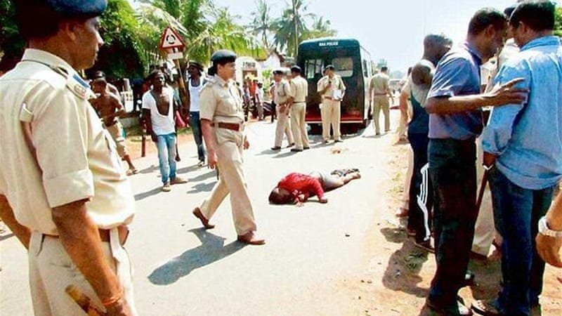 Nigerians run riot in india