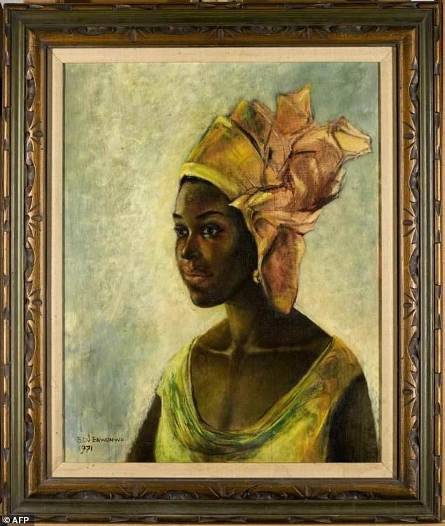 'Christine' (African Mona Lisa) was sold for £1.1 million at Sotheby's