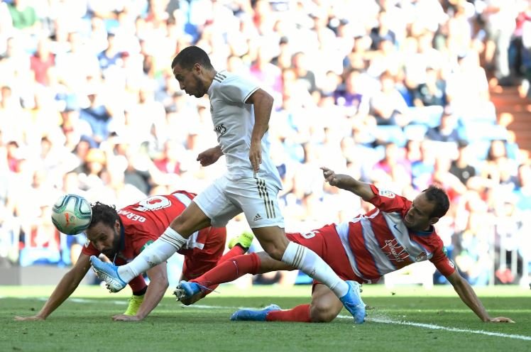 Eden Hazard scored his first Real Madrid goal against Granada