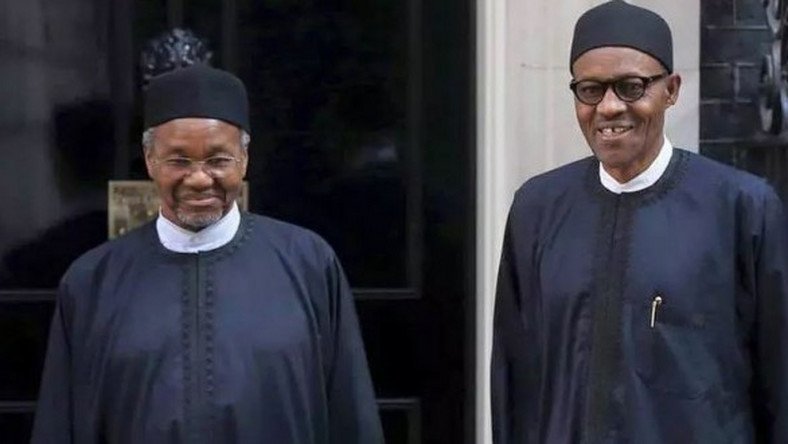 Mallam Mamman Daura and President Muhammadu Buhari in UK