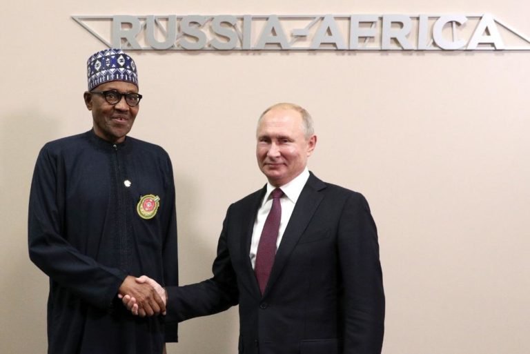 President Muhammadu Buhari and President Vladimir Putin