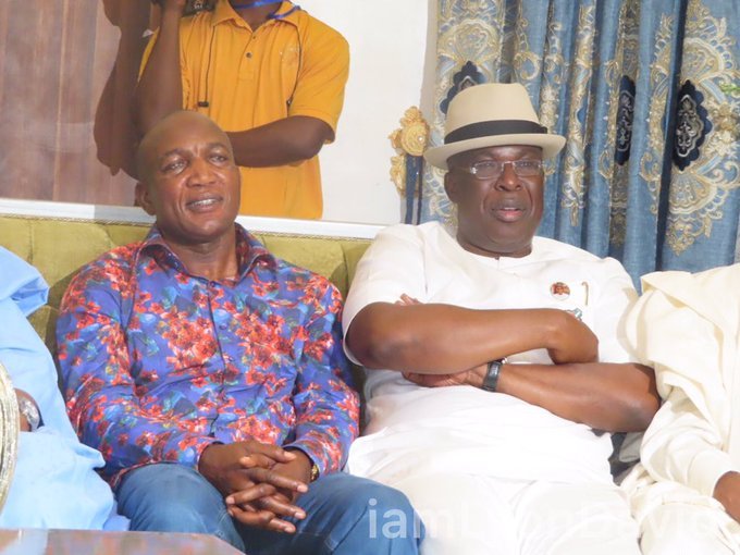 Bayelsa governor-elect David Lyon and Chief Timipre Sylva, Minister of State for Petroleum