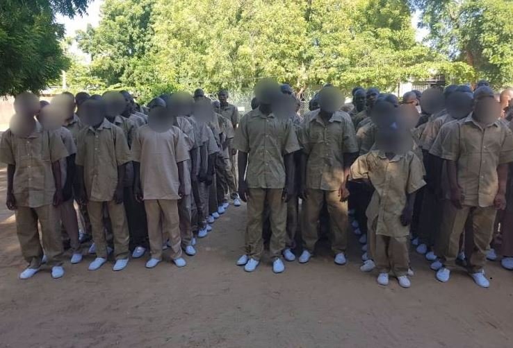 Boko Haram child soldiers that were handed over to Borno govt after rehabilitation