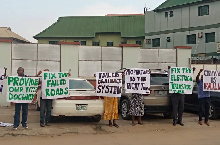 Citiview Estate residents protest the nonchalance of Propertymart