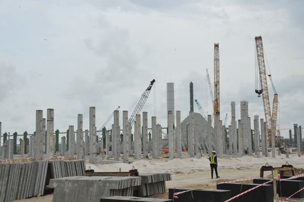 Dangote Refinery and Petrochemicals under construction