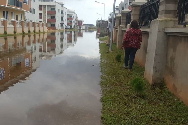 Flood has overtaken Citiview Estate built and managed by Propertymart Real Estate Investment Limited