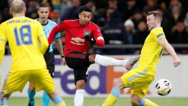 Jesse Lingard scored just his second goal of 2019 for Manchester United