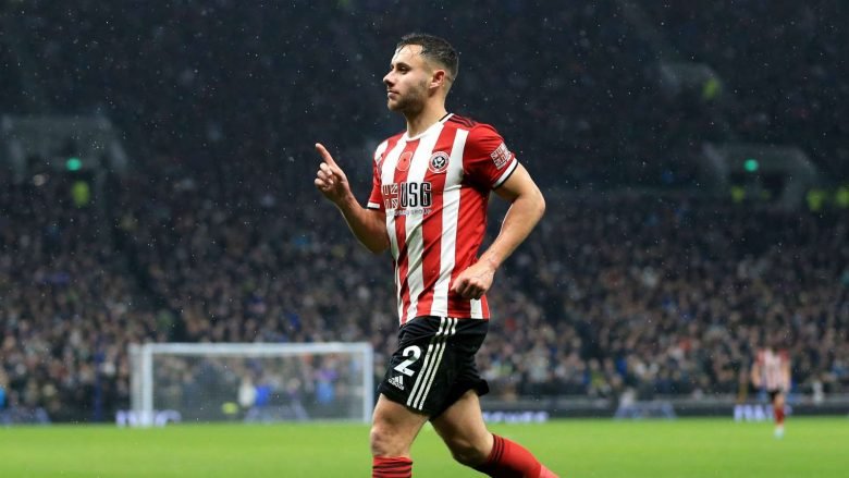 George Baldock's fortuitous strike salvaged a point for Sheffield United at Tottenham