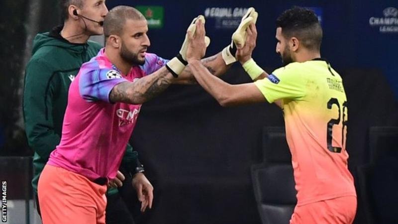Outfield player Kyle Walker made more saves in the second half than goalkeeper Claudio Bravo