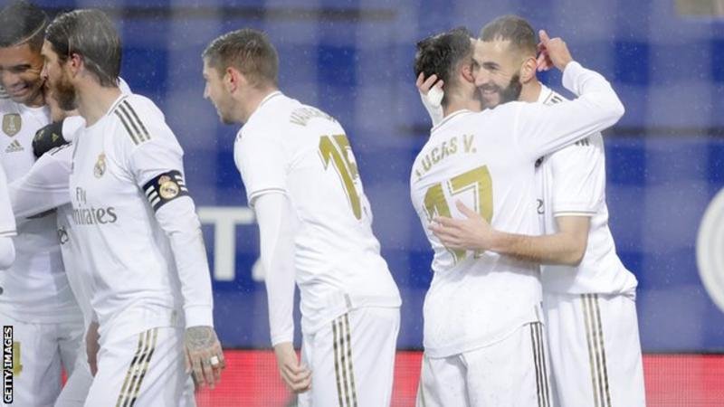 Karim Benzeama scored a brace as Real Madrid win at Eibar