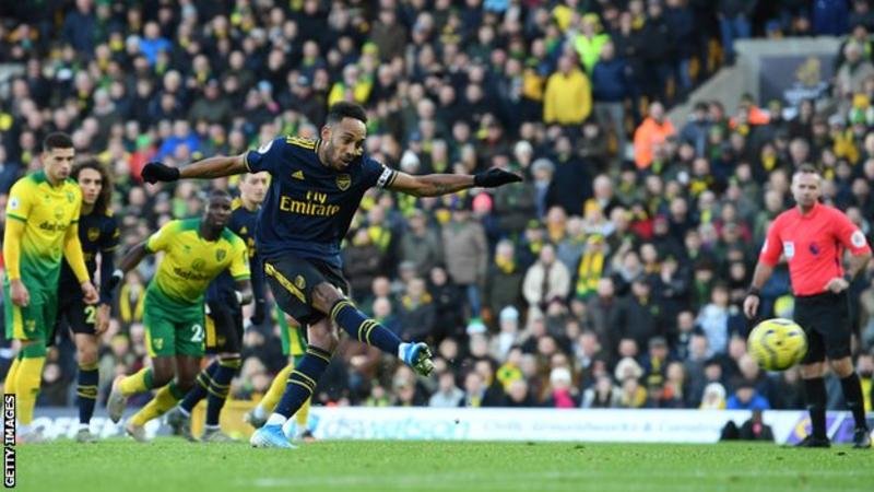 Aubameyang has scored 10 goals in 11 league appearances against newly promoted sides for Arsenal