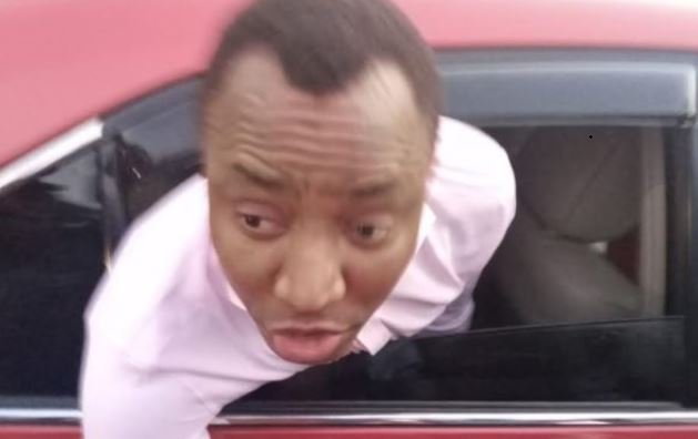 Omoyele Sowore leaving DSS HQ after he was released