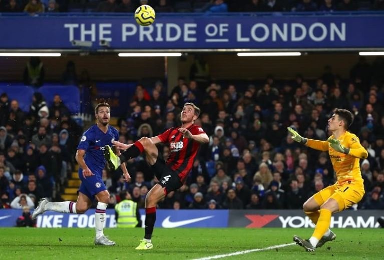 Dan Gosling scored his first goal of the season for Bournemouth