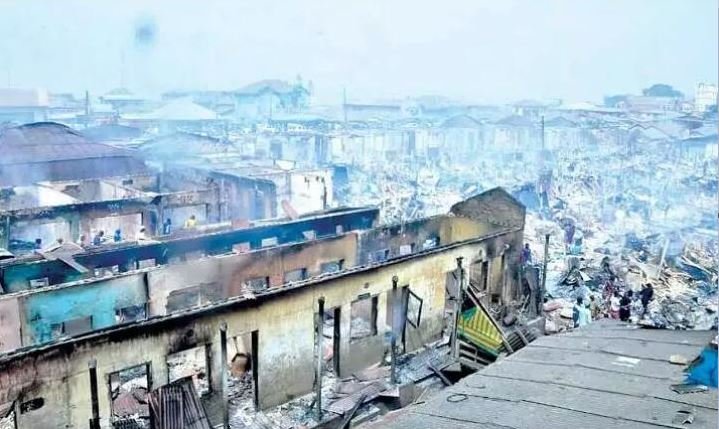 Akesan Market in ruins