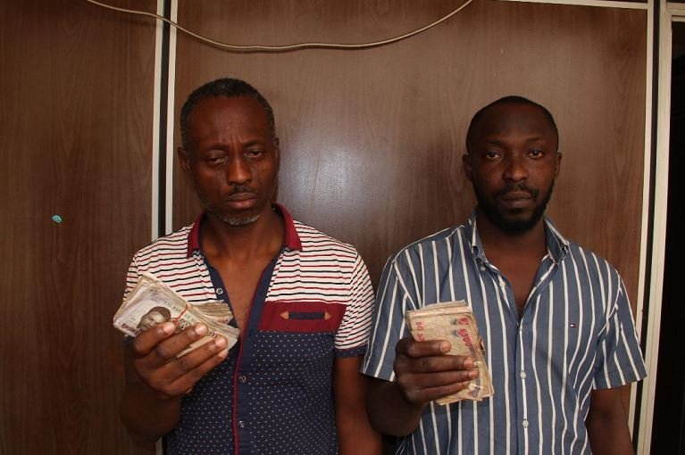 Alaga Segun and Bamidele Falegan were arrested in Ogun state by EFCC operatives for vote buying