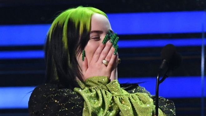Billie Eilish was honoured for her album and the hit single Bad Guy