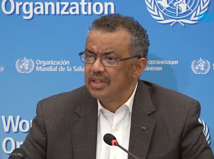 WHO DG, Tedros Adhanom Ghebreyesus providing coronavirus update