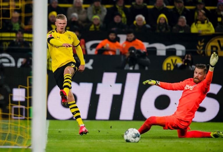 Haaland has scored five goals in two matches as substitute for Borussia Dortmund