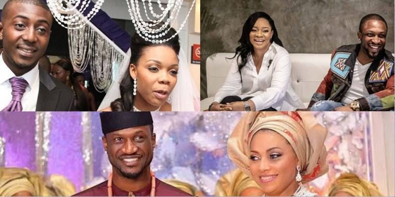 Nigerian celebrities who married older partners Peter Okoye, Kaffy, Dare Art Alade