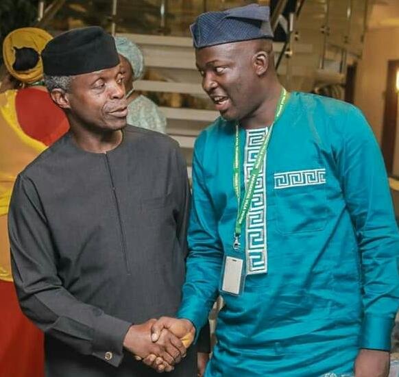 Vice President Yemi Osinbajo and Prince Adetayo Adekunle