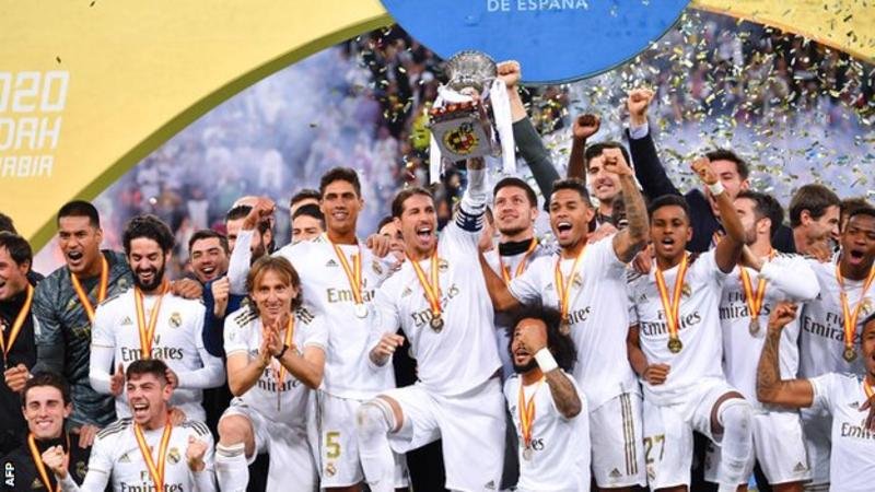 Real Madrid lift the Spanish Super Cup for the first time since 2017