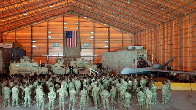 US Vice President Mike Pence visited the base in November 2019