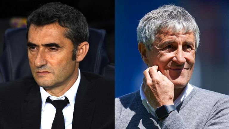 Ernesto Valverde has been sacked by Barcelona with Quique Setien named their new coach