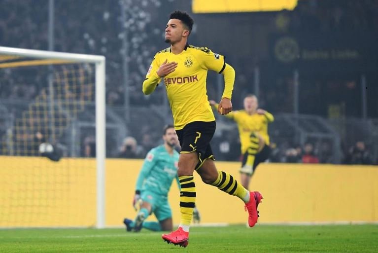 Jadon Sancho is the top scoring teenager in Bundesliga history with 26