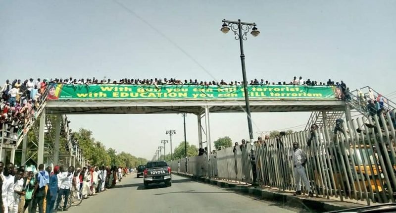 President Muhammadu Buhari was received to by an angry crowd following recent Boko Haram renewed attacks