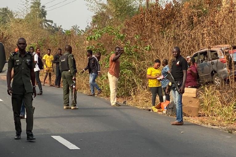 The convoy of Senate President Ahmad Lawan saved five accident victims in Delta state