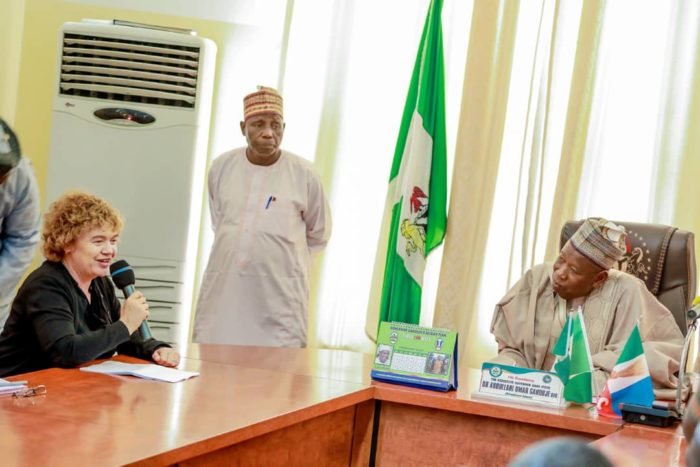 UK High Commissioner to Nigeria, Catriona Liang and Governor Abdullahi Ganduje of Kano