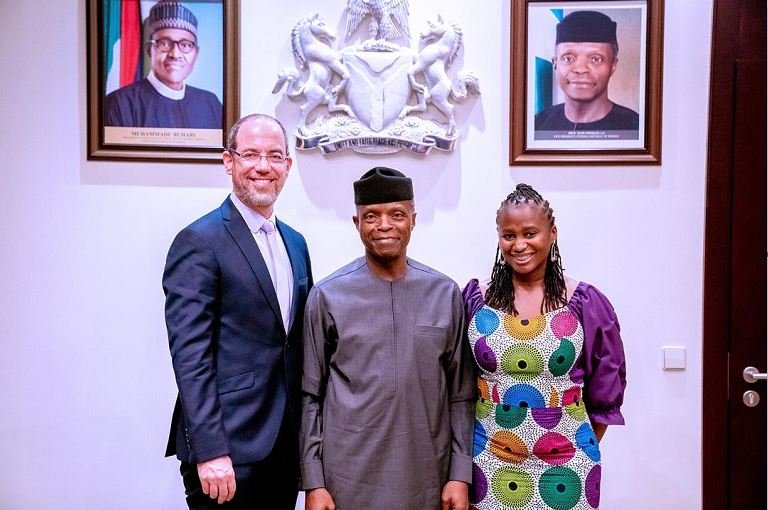 Vice President Yemi Osinbajo, SAN, received a delegation from Google today, led by Doron Avni, Google's Director for Government Affairs and Public Policy in Emerging Markets.