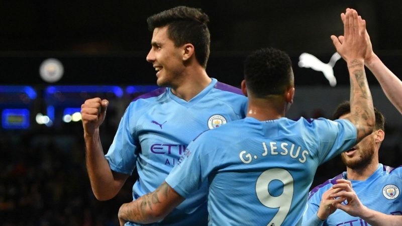 Rodri scored his first goal at Etihad for City