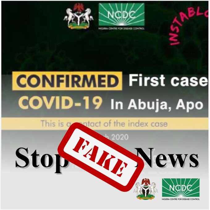 NCDC says no coronavirus case in Apo, Abuja