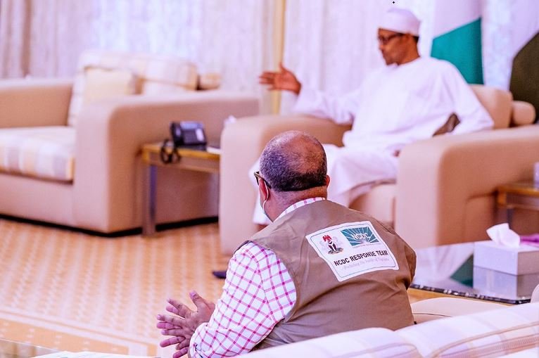 President Muhammadu Buhari met with the Health Minister and the NCDC DG2