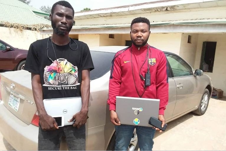 Robert Sunday Olaoluwa and Obi Sobenna Jude have been arrested by the EFCC for job scam