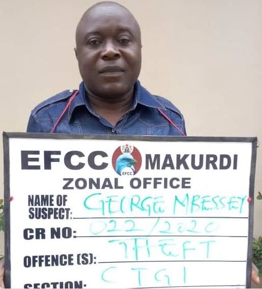 EFCC nabs George Mbessey, Commandant, Benue State Vigilante Group, BSVG